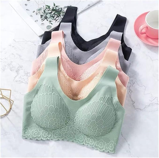 Seamless  Bra Women One Piece Wire  Comfortable Sports Bra