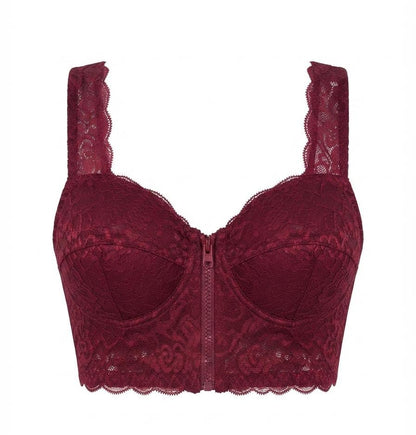 Front Zip Bra Light Padding Wireless Bra