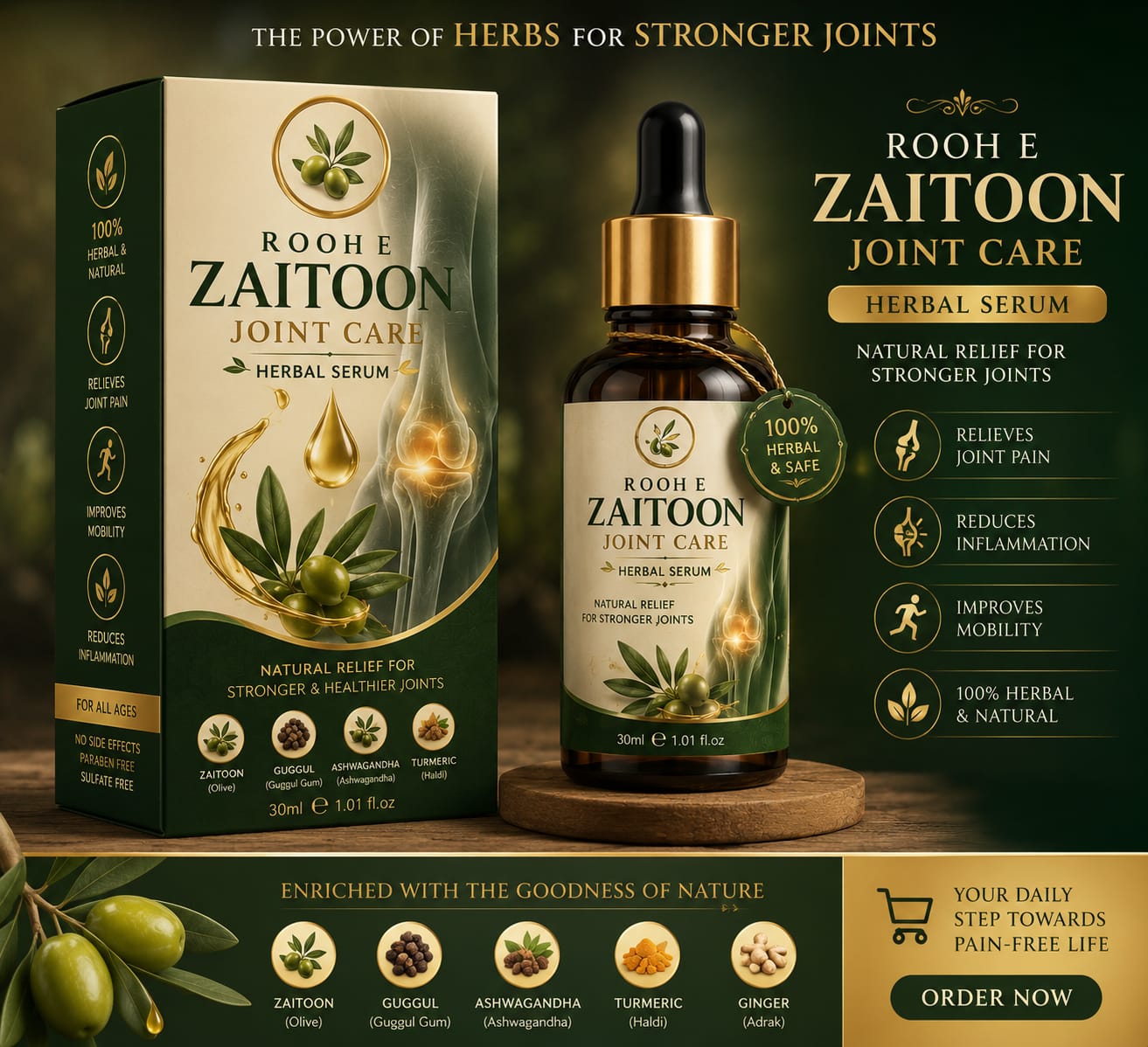 Herbal Joint Care Serum Zaitoon Oil